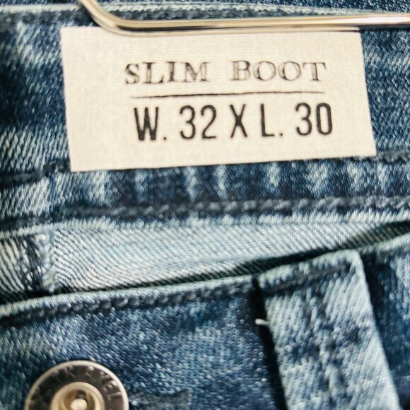 T.K. Axel Slim Boot Stretch Jeans Men’s Sz 32x30 Blue - Picture 4 of 5